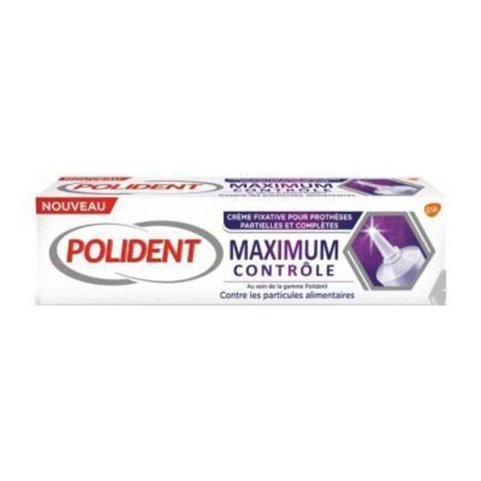 Photo de Polident maximum contrôle crème fixative 70g Polident Polident maximum contrôle crème fixative 70g Polident-226647