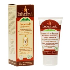 Pommade de secours bio - 50.0 ml - Apithérapie - Ballot flurin Soin réparateur visage et corps-11560