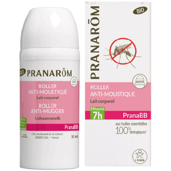 Photo de Pranabb roller anti-moustiques lait corporel bio 30ml Pranarom Pranabb roller anti-moustiques lait corporel bio 30ml Pranarom-221056
