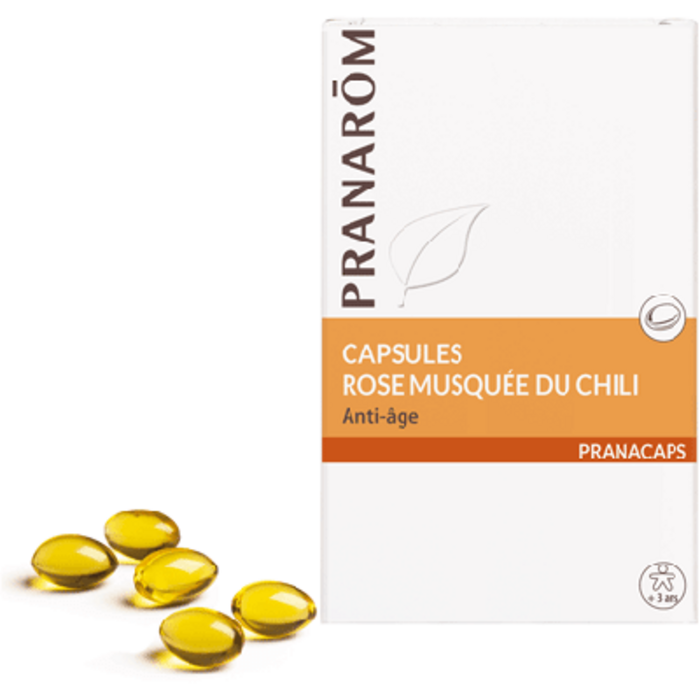 Photo de Pranacaps rose musquée du chili 40 capsules Pranarom Pranacaps rose musquée du chili 40 capsules Pranarom-12413