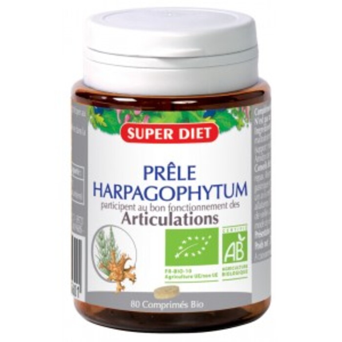 Prele - harpagophytum bio - 80 comprimés Super diet-4487