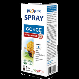 Propex spray gorge - 24.0 ml - refroidissement et immunité - ortis Apaise la gorge irritée-127003