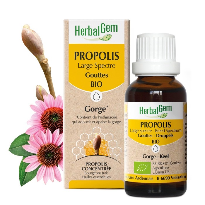 Photo de Propolis large spectre bio 15 ml Herbalgem Propolis large spectre bio 15 ml Herbalgem-226945