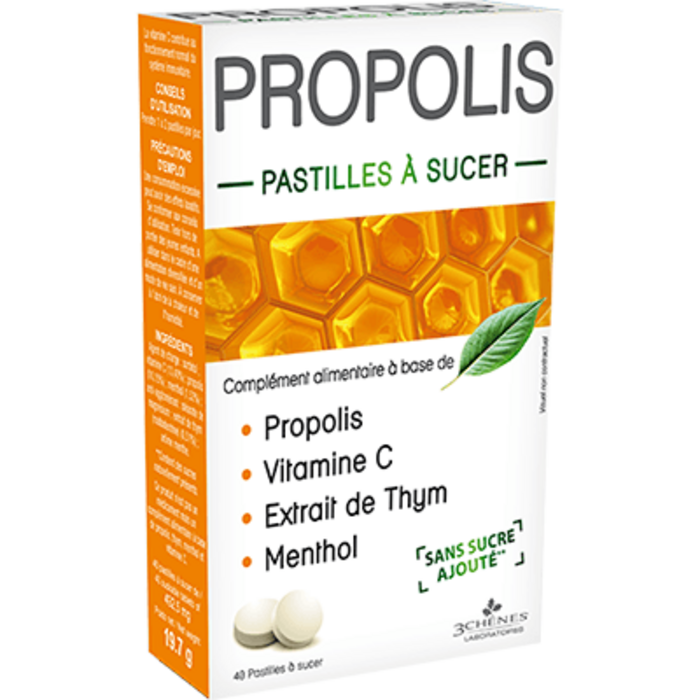 Photo de Propolis pastilles 3 chenes Propolis pastilles 3 chenes-11861