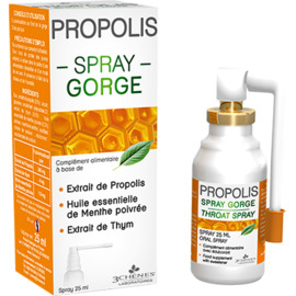 Propolis spray gorge - 25.0 ml - tonus-immunité - 3 chenes -11859