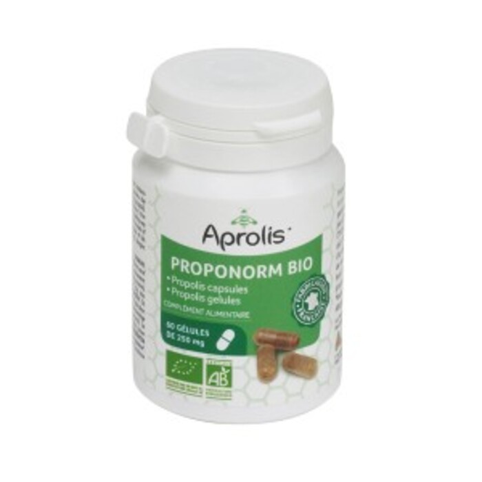 Photo de Proponorm bio : poudre de propolis en gélules - 60 gélules Aprolis Proponorm bio : poudre de propolis en gélules - 60 gélules Aprolis-133444