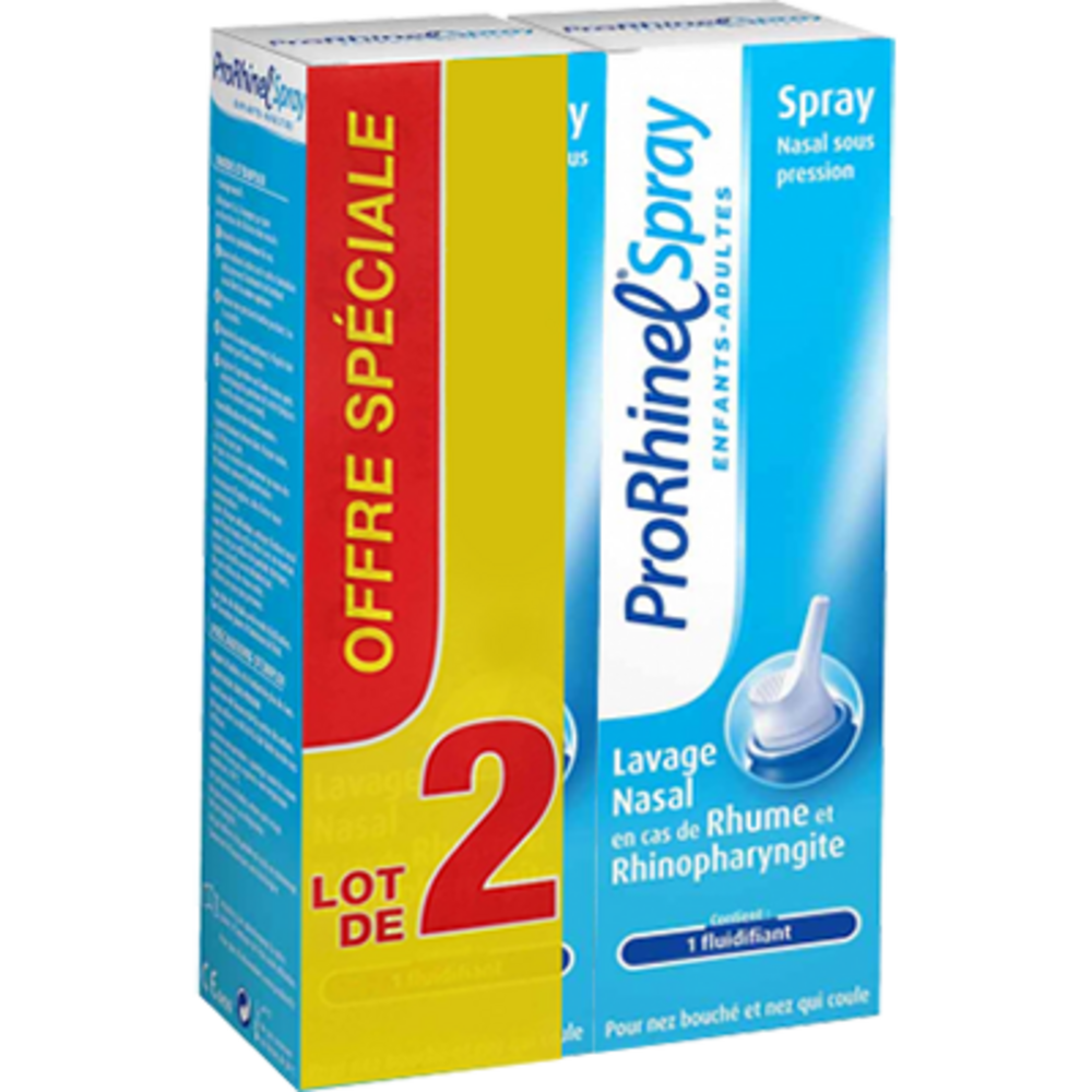 Photo de Prorhinel spray nasal enfants-adultes lot de 2x100ml Prorhinel Prorhinel spray nasal enfants-adultes lot de 2x100ml Prorhinel-223364