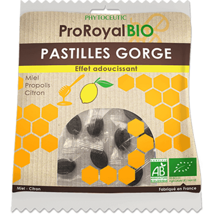 Photo de Proroyal bio pastilles gorge miel citron 50g Phytoceutic Proroyal bio pastilles gorge miel citron 50g Phytoceutic-222636