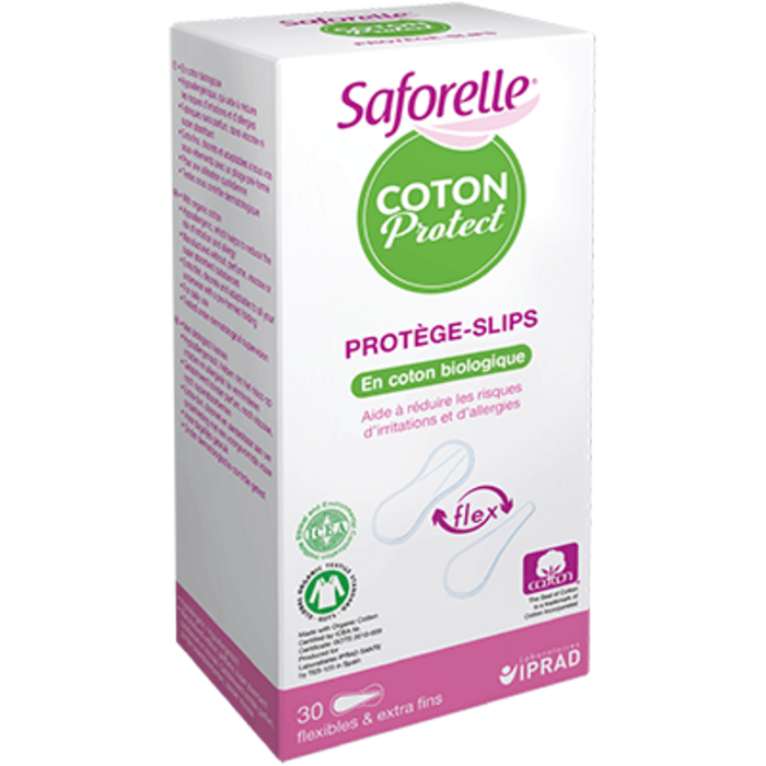 Photo de Protège-slips flexible et extra-fin en coton bio x30 Saforelle Protège-slips flexible et extra-fin en coton bio x30 Saforelle-216153