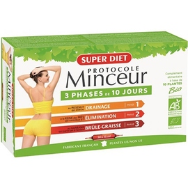 PROTOCOLE MINCEUR BIO - 30 ampoules de 15ml - 30.0 unités - Minceur - Super Diet Programme de 15 jours-4559