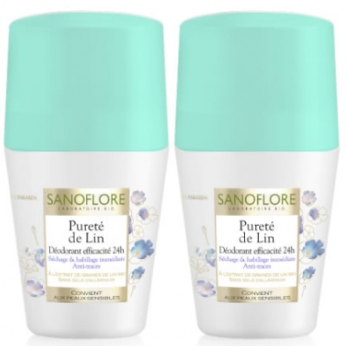 Photo de Pureté de lin déodorant roll-on - lot de 2 Sanoflore Pureté de lin déodorant roll-on - lot de 2 Sanoflore-201702