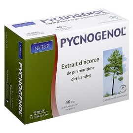 Pycnogenol confort circulatoire 40 mg - 40.0 unites - Confort circulatoire - Natésis Confort circulatoire et action anti-oxydante-9509