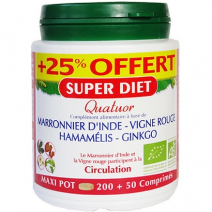 Quatuor circulation +25% offert Super diet-190245