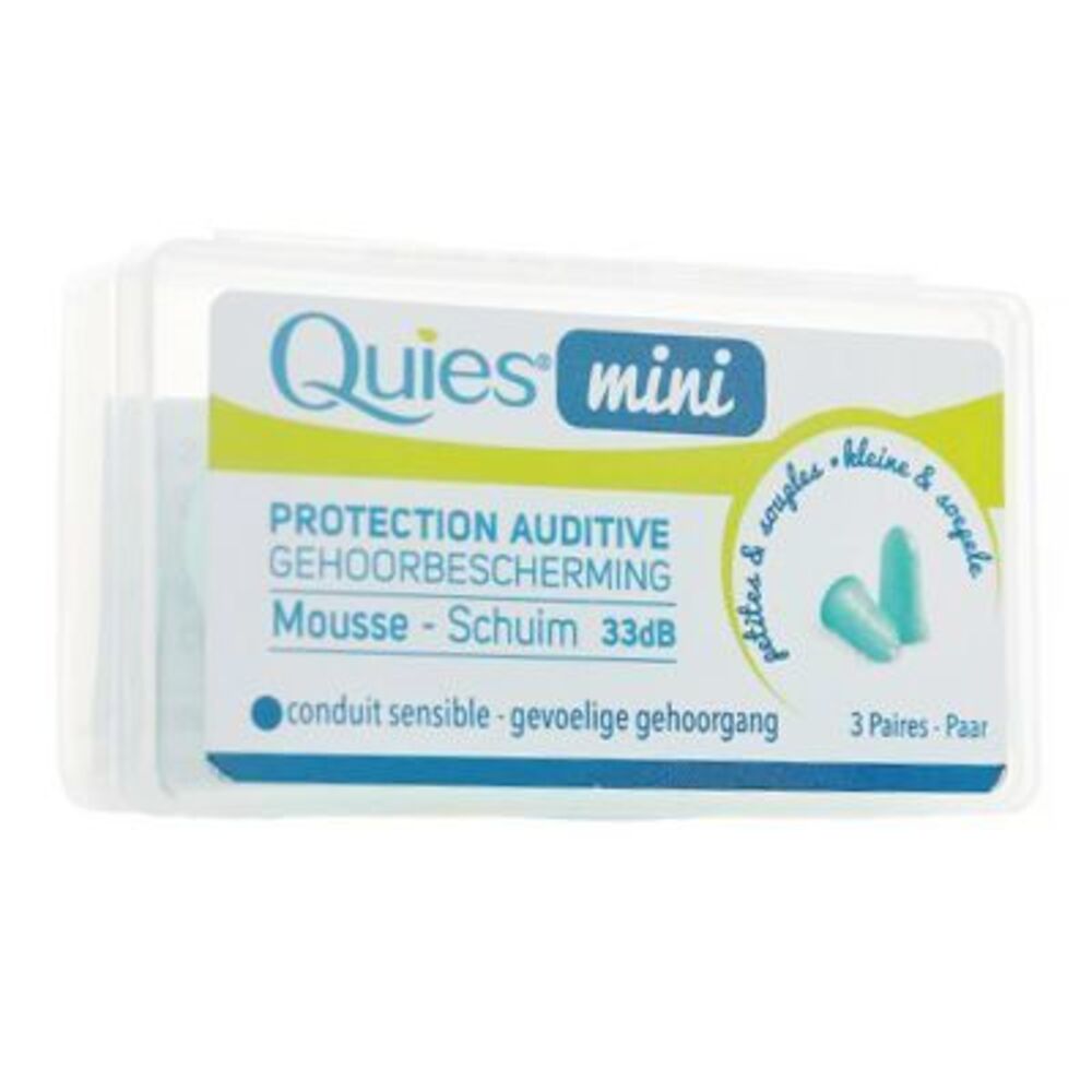 Photo de Quies mini protection auditive mousse 3 paires Quies Quies mini protection auditive mousse 3 paires Quies-220413