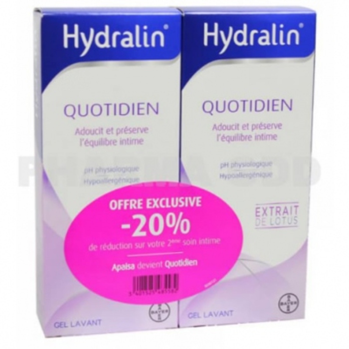 Photo de Quotidien lot de 2 x 200ml Hydralin Quotidien lot de 2 x 200ml Hydralin-82158