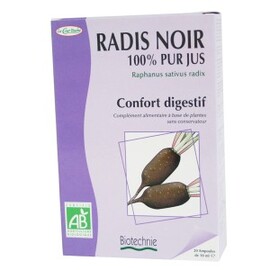 Radis noir Bio - 20 ampoules - divers - Biotechnie La cour'tisane -136577