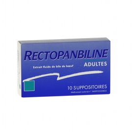 Rectopanbiline adultes - 10 suppositoires - meda pharma -194022