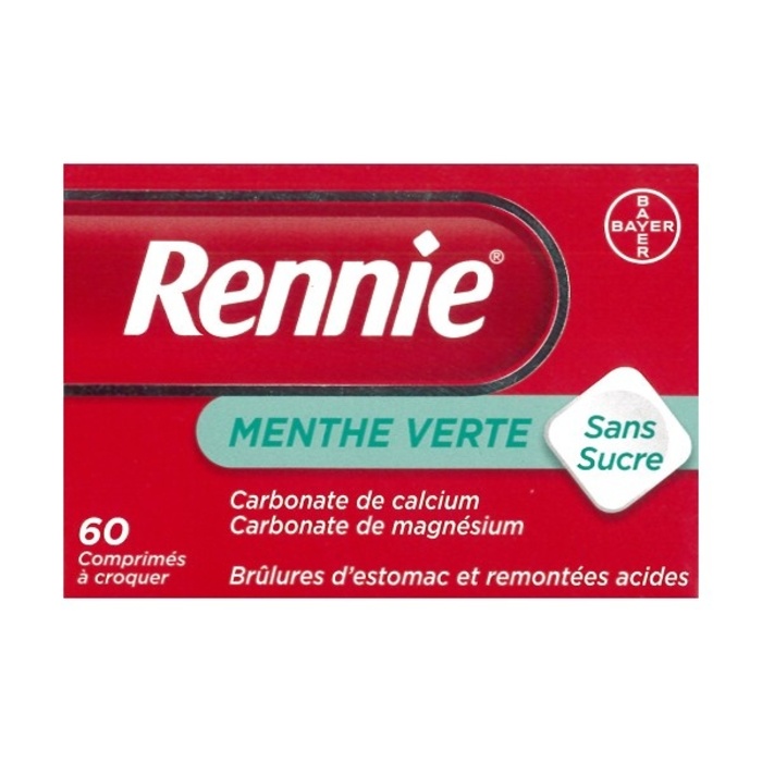 Photo de Rennie sans sucre - 60 comprimés Bayer Rennie sans sucre - 60 comprimés Bayer-193018
