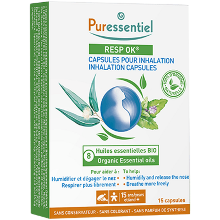 Photo de Resp ok 15 capsules pour inhalation Puressentiel Resp ok 15 capsules pour inhalation Puressentiel-214995