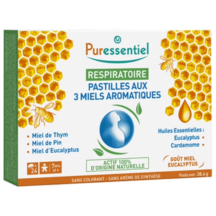 Respiratoire pastilles aux 3 miels Puressentiel-141285
