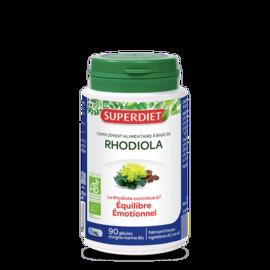 Rhodiola bio -  90 gélules - 90.0 unités - les gélules de plantes bio - super diet Equilibre émotionnel et physique-138945