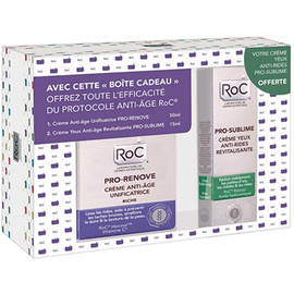 Roc pro-renove coffret crème anti-age riche 50ml + pro-sublime 50ml offert - roc -221409