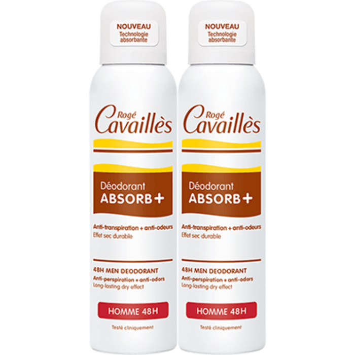 Photo de Roge cavailles déodorant absorb+ homme 48h spray 2x Rogé cavaillès Roge cavailles déodorant absorb+ homme 48h spray 2x Rogé cavaillès-132698