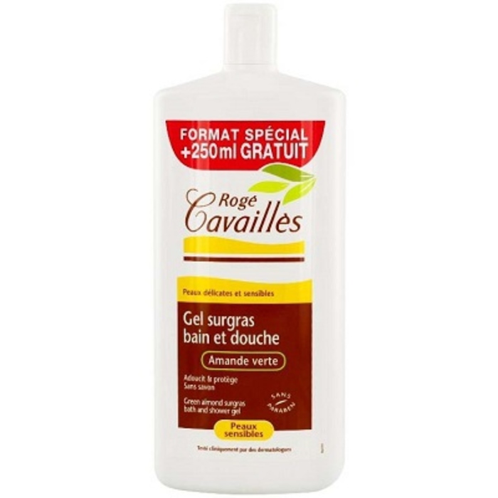 Photo de Roge cavailles gel surgras bain douche amande verte - 1l Rogé cavaillès Roge cavailles gel surgras bain douche amande verte - 1l Rogé cavaillès-140687