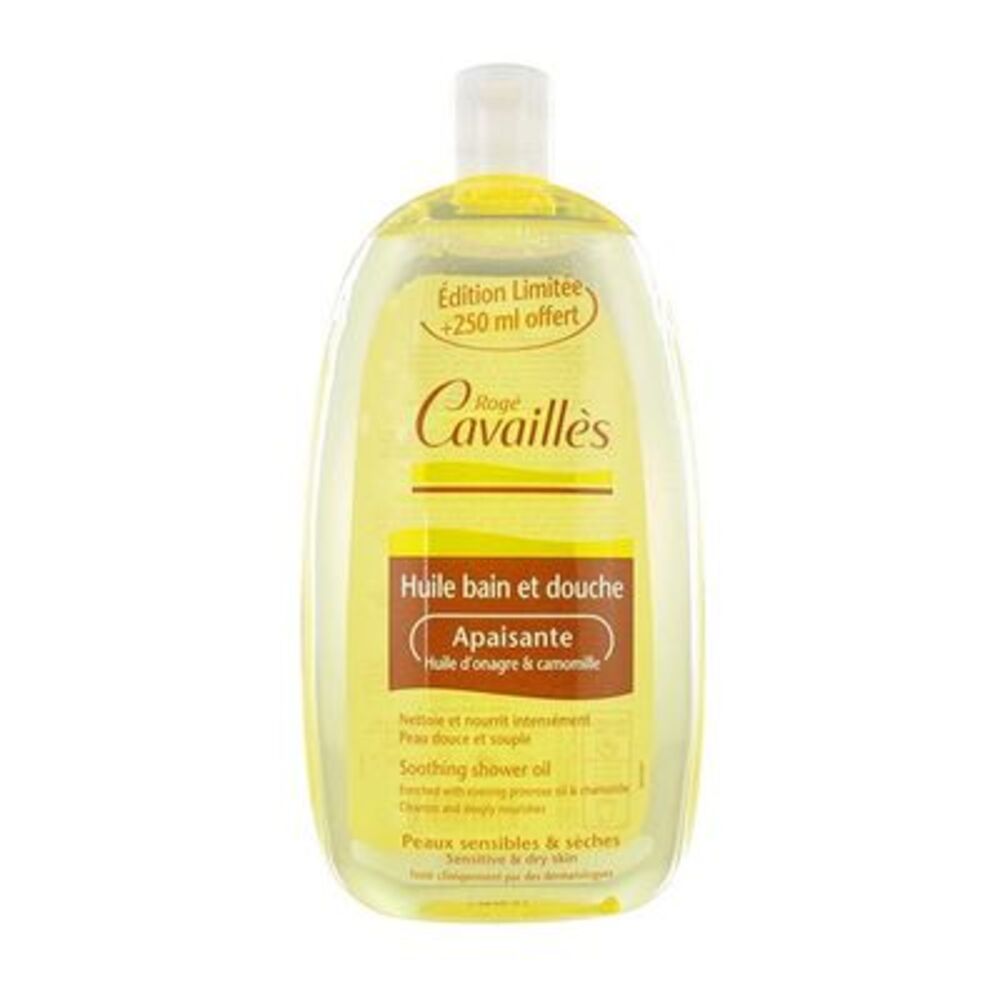 Photo de Roge cavailles huile bain et douche apaisante huile d'onagre & camomille 500 ml + 250 ml offert Rogé cavaillès Roge cavailles huile bain et douche apaisante huile d'onagre & camomille 500 ml + 250 ml offert Rogé cavaillès-221363