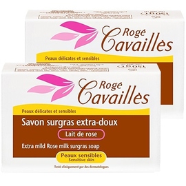 ROGE CAVAILLES Savon Surgras Extra-doux Lait de Rose - Lot de 2 - 250.0 g - Savons - Rogé Cavaillès -83870