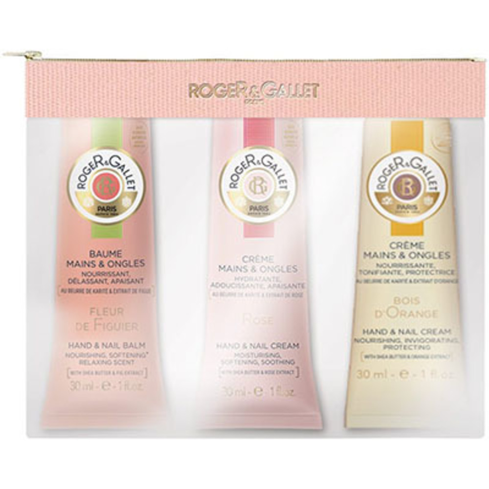 Photo de Roger & gallet trio crèmes mains bois d'orange, fleur de figuier, rose 30ml Roger & gallet Roger & gallet trio crèmes mains bois d'orange, fleur de figuier, rose 30ml Roger & gallet-222706