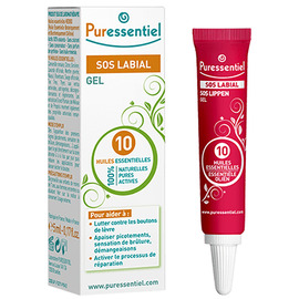 S.o.s labial gel réparateur aux 10 huiles essentielles - 5.0 ml - soin de la peau - puressentiel -105739