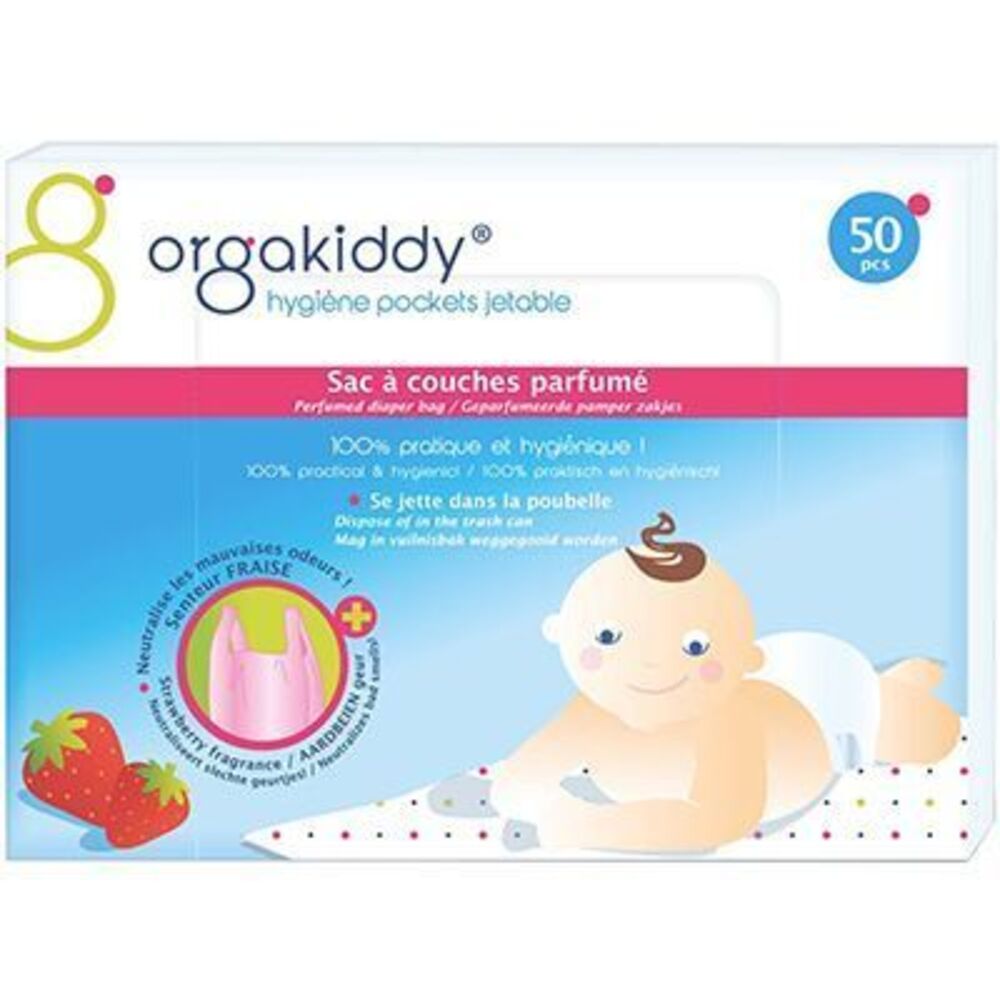 Photo de Sac à couches parfumé fraise x50 Orgakiddy Sac à couches parfumé fraise x50 Orgakiddy-223758