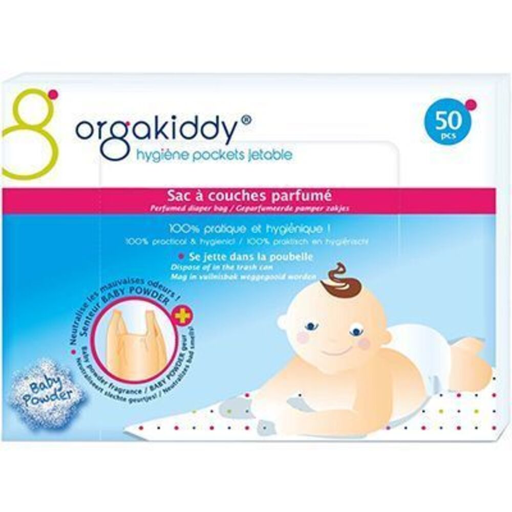 Photo de Sac à couches parfumé talc x50 Orgakiddy Sac à couches parfumé talc x50 Orgakiddy-223743