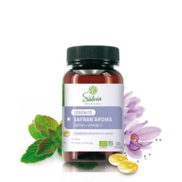 Photo de Safran'aroma bio - 60 capsules Salvia Safran'aroma bio - 60 capsules Salvia-189916