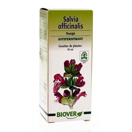 Salvia officinalis (sauge) bio - 50.0 ml - gouttes de plantes - teintures mères - biover Antiperspirant-8989