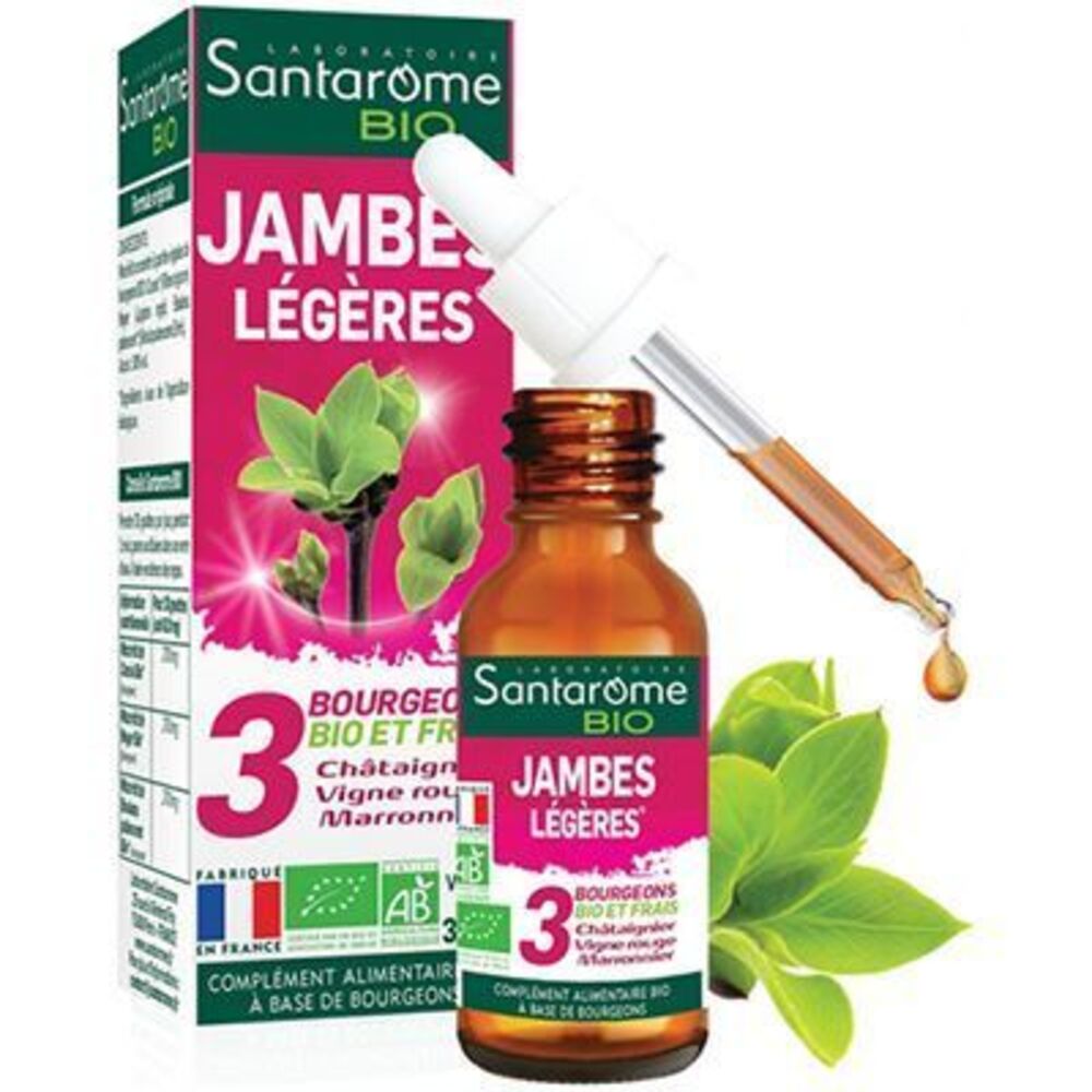 Photo de Santarome bio jambes légères 30ml Santarome Santarome bio jambes légères 30ml Santarome-222847