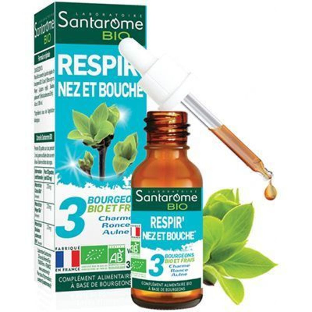 Photo de Santarome bio respir' nez et bouche 30ml Santarome Santarome bio respir' nez et bouche 30ml Santarome-222849