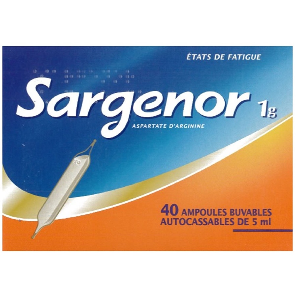 Prix de SARGENOR 1g/5ml SOL BUV B/40 Meda Pharma
