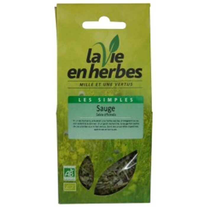 Sauge feuilles bio - pochette vrac 40 g La vie en herbes-142334