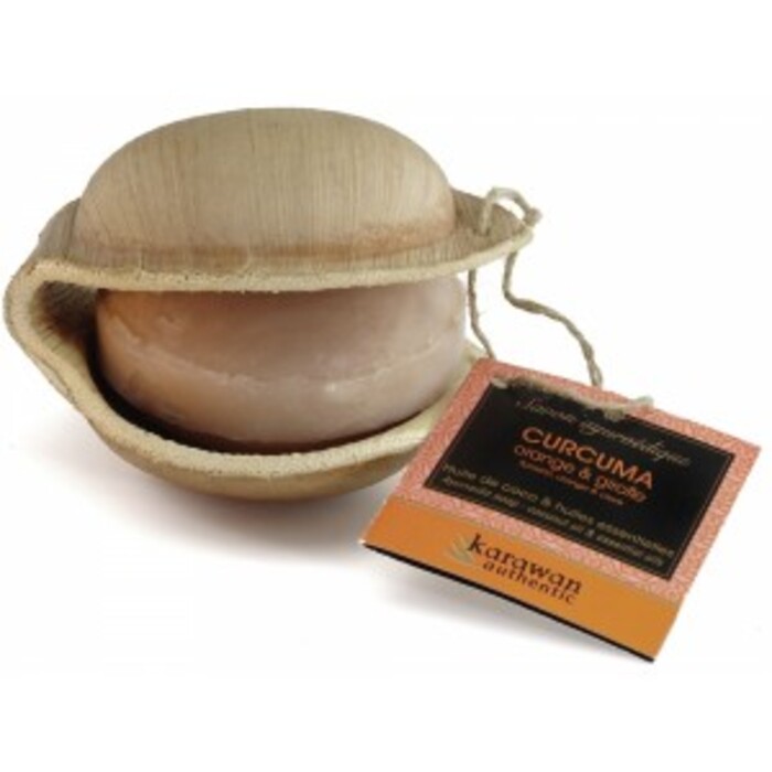 Photo de Savon ayurvédique purifiant : curcuma, orange & girofle - 100 g Karawan authentic Savon ayurvédique purifiant : curcuma, orange & girofle - 100 g Karawan authentic-136519