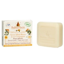 Savon miels blancs de nos campagnes bio - 100.0 g - Apicosmétique familiale - Ballot flurin -11542