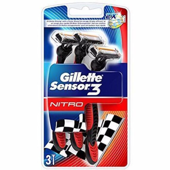 Photo de Sensor 3 - 3 rasoirs jetables Gillette Sensor 3 - 3 rasoirs jetables Gillette-215028