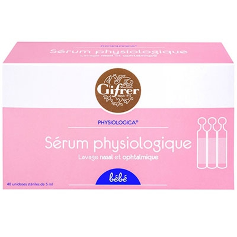 Photo de Sérum physiologique - 40x5ml Gifrer Sérum physiologique - 40x5ml Gifrer-144084