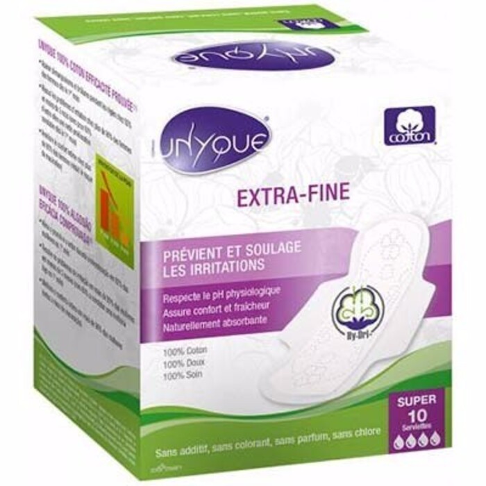 Photo de Serviette hygiénique extra-fine super x10 Unyque Serviette hygiénique extra-fine super x10 Unyque-214589