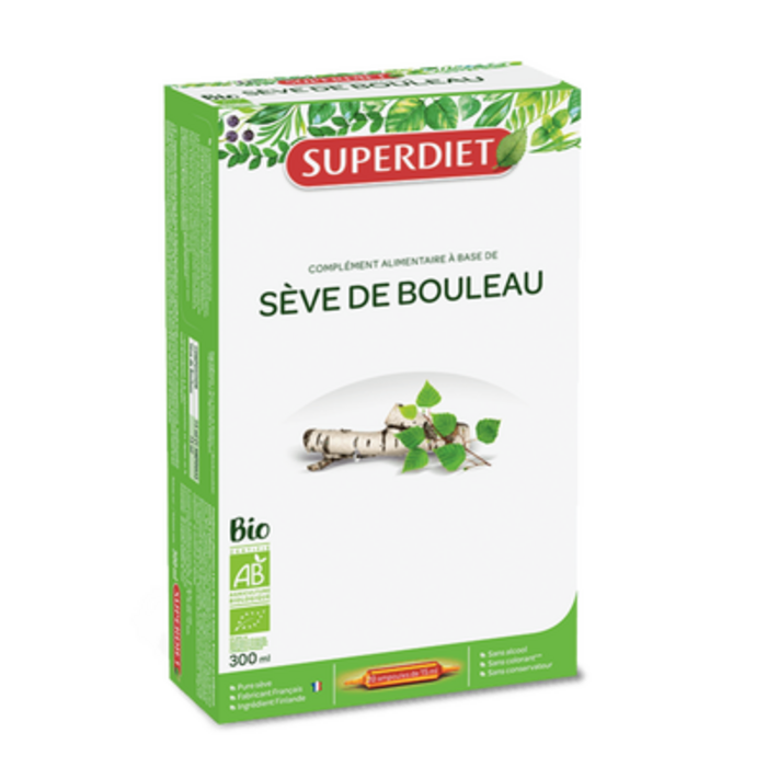Photo de Sève de bouleau - 20 ampoules Super diet Sève de bouleau - 20 ampoules Super diet-11072