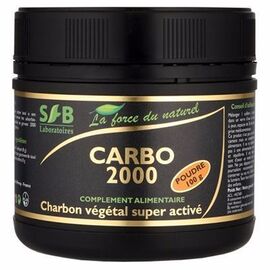Sfb carbo 2000 charbon végétal super activé poudre 100g - 100.0 g - charbon végétal - sfb -15946