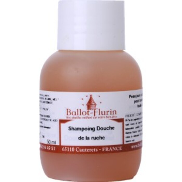 Photo de Shampoing douche de la ruche assainissant et doux bio - 50 ml Ballot flurin Shampoing douche de la ruche assainissant et doux bio - 50 ml Ballot flurin-141725