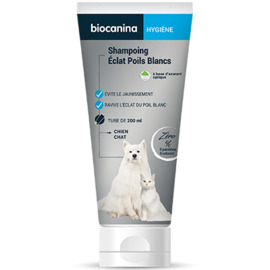 SHAMPOING ECLAT POILS BLANCS - 200.0 ml - hygiène - BIOCANINA -220470
