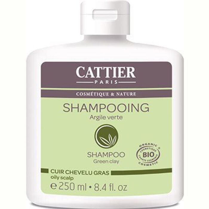 Shampooing cheveux gras argile verte bio Cattier-1512